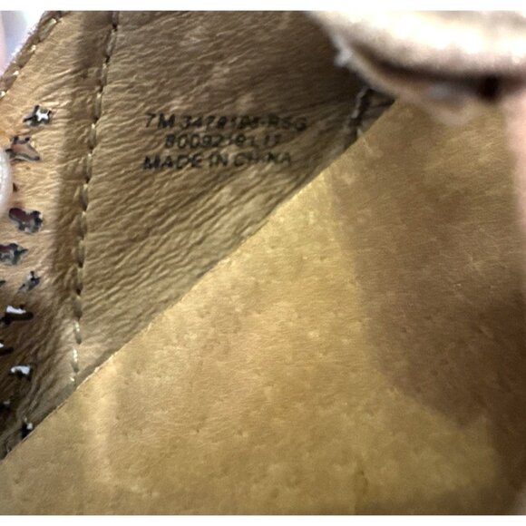 FRYE Melanie Perforated Leather Slip On Rose Gold - Picture 4 of 4